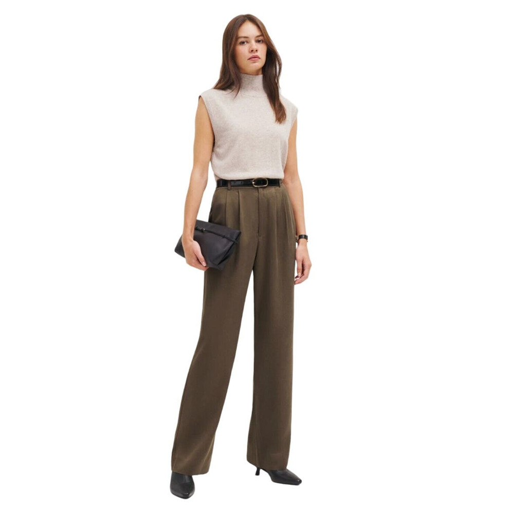 Reformation Brown Ankle Pants